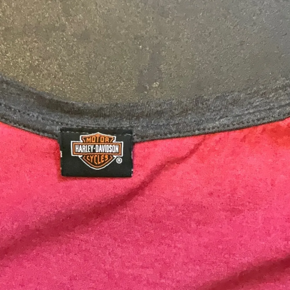 Harley-Davidson Multicolored Raglan Sleeve Jersey Top - Image 2