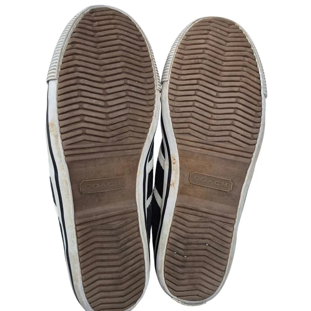 Coach Camila New York  Black/White Skater Shoes Sneakers Sz 8B - Image 6