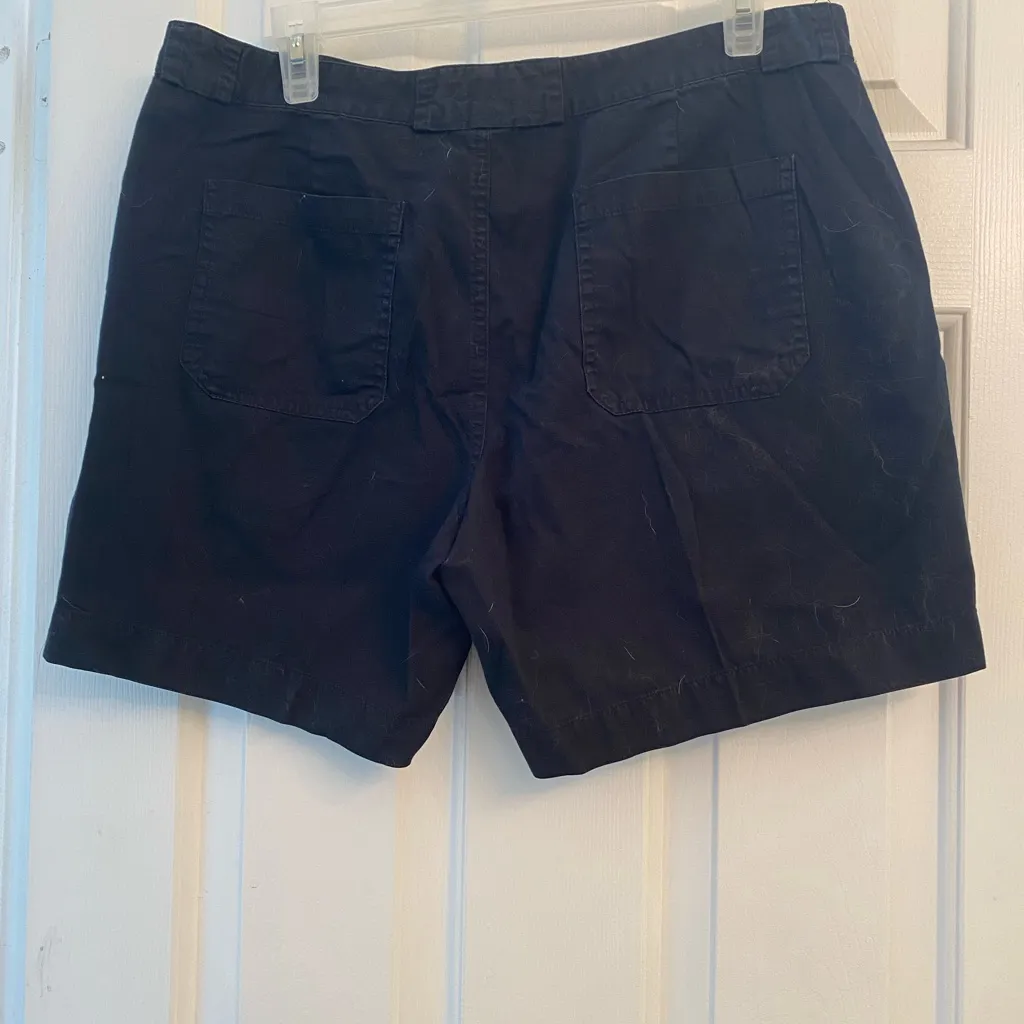 Lauren Ralph Lauren Black Cotton High waist Shorts sz 10 - Image 4
