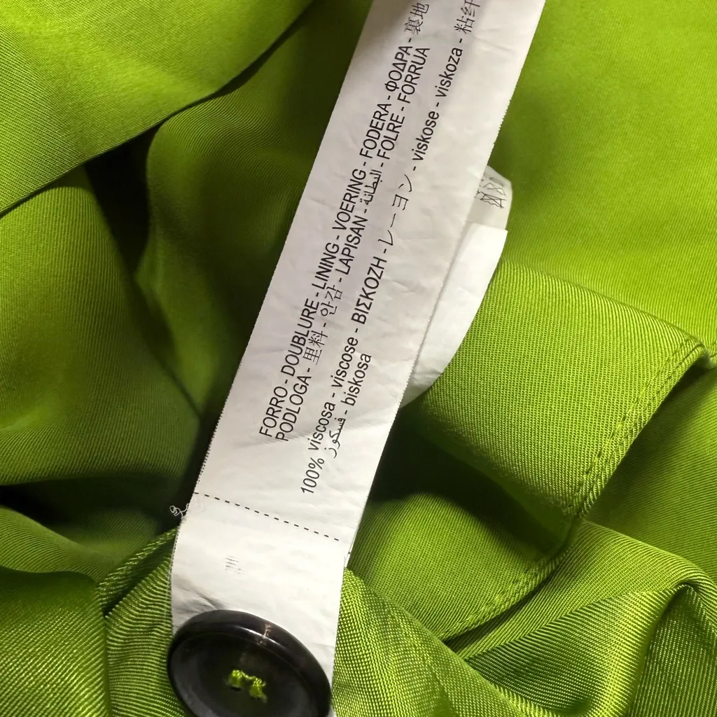 Zara Vibrant Green tuxedo vest - Image 8