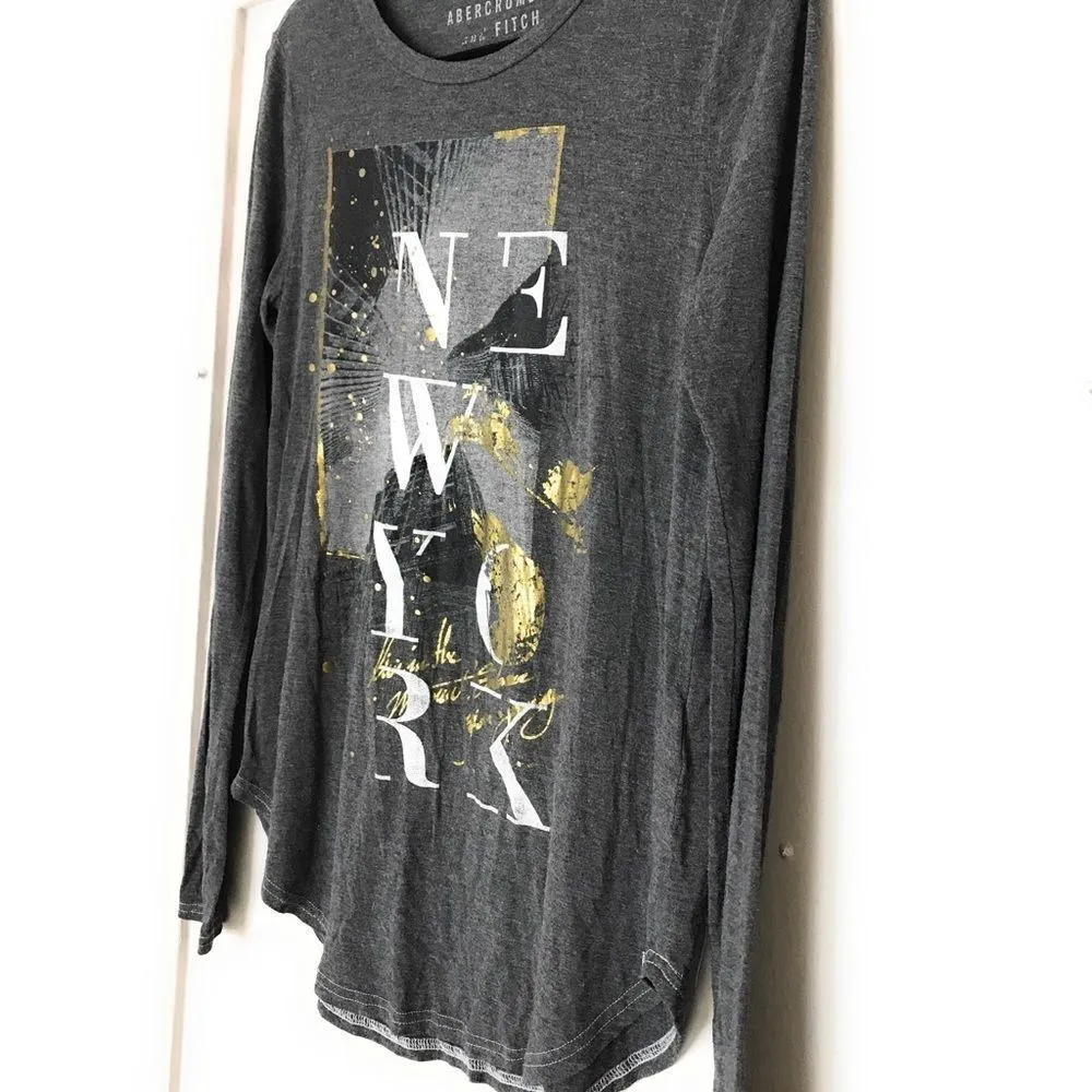 Abercrombie & Fitch New York T-Shirt Long‎ Sleeve - Image 4