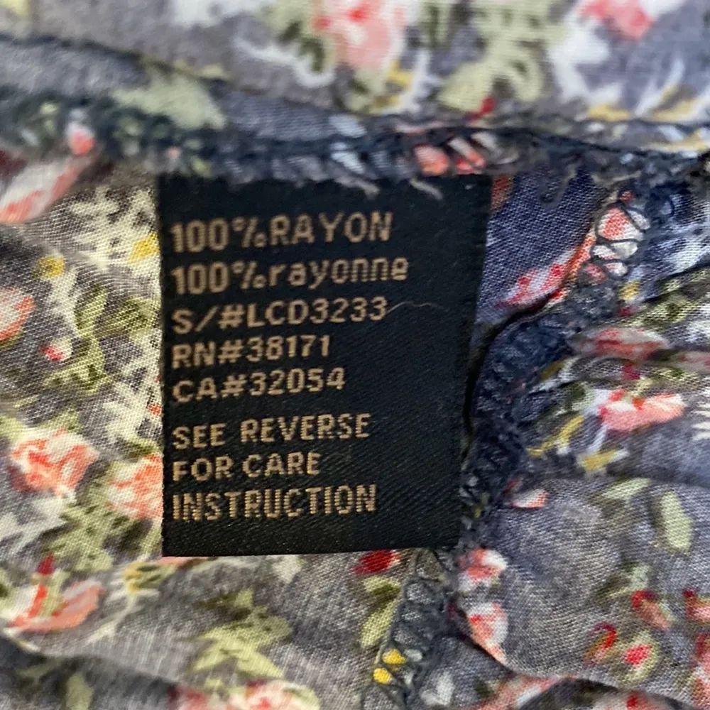 Lucca Couture Floral All Over Print Mini Dress Ruffle Scoop Neck EUC Sz Lg - Image 7
