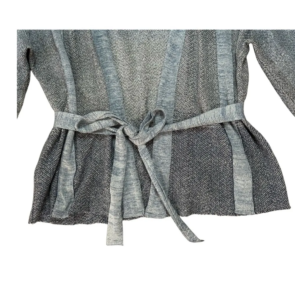 Le Lis‎ Blanc Deux Belted Knit Cardigan Womens Size M Ombre Blue Size M - Image 8