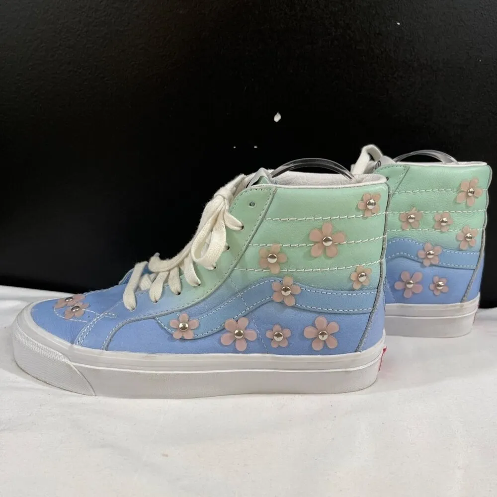 Vans x Sandy Liang Women's Ombre Blue High Top Sneakers Size 6.5 SKU 6114 - Image 5