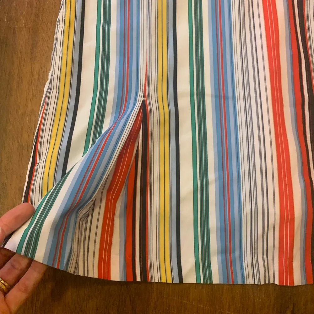 Greg Norman NWT Collection skort/ skirt 10 Multi Stripe Perfect Fit Play Dry Blue - Image 9