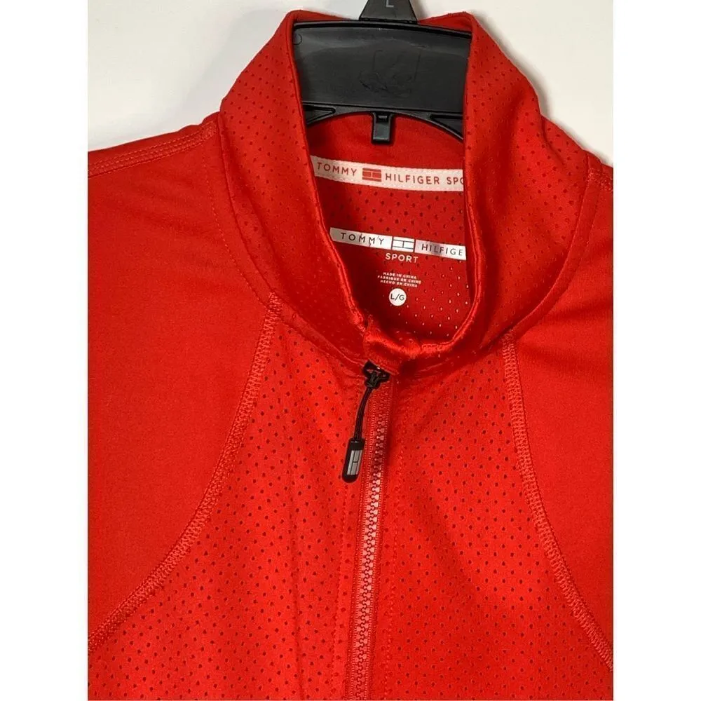 Tommy Hilfiger Sport Red Mesh Vest Size Large - Image 3