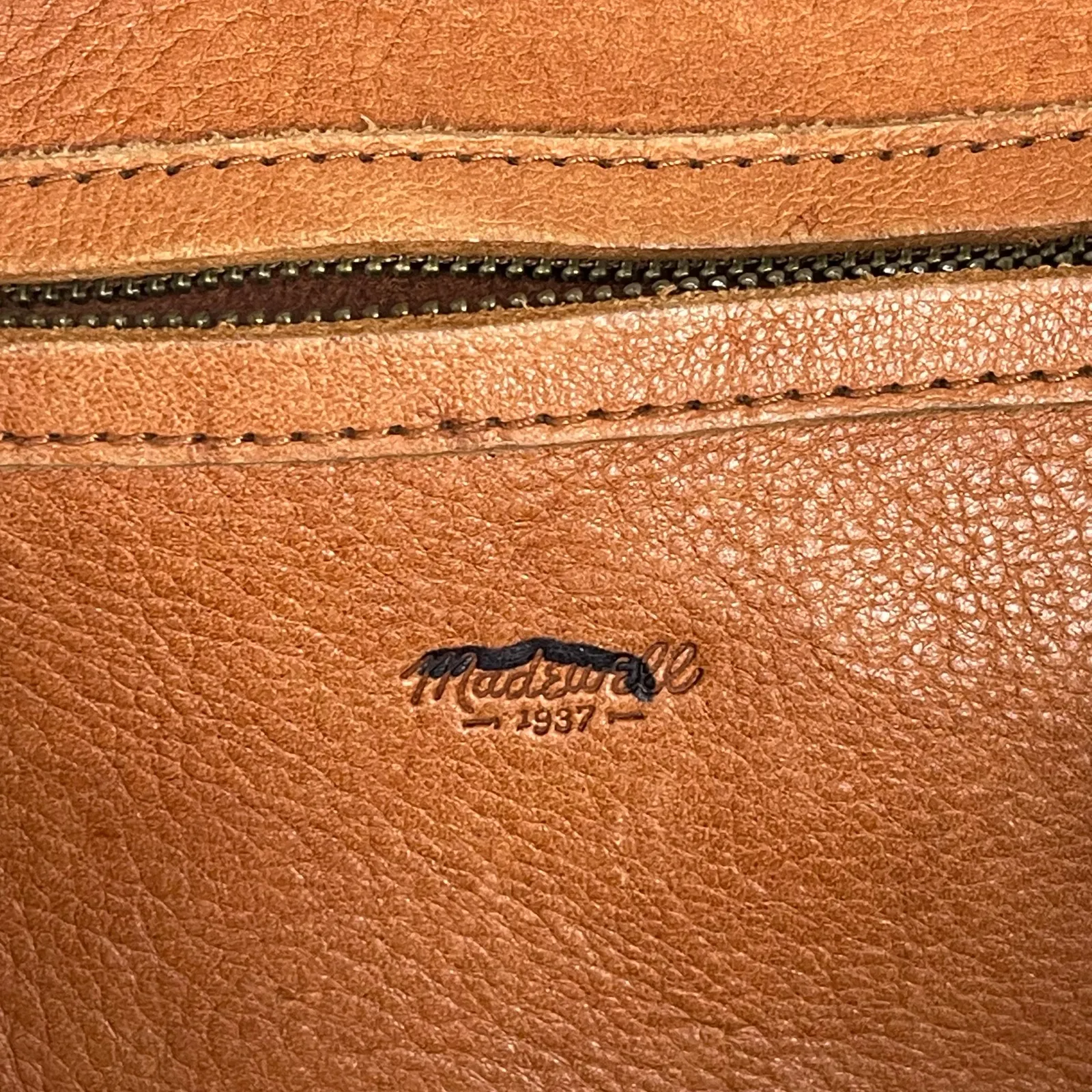 Madewell Women's Brown Vegan Leather Double Strap Travel Tote Hand Shoulder Bag - Image 6