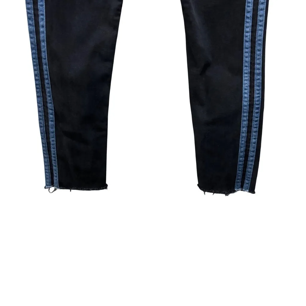 Rag & Bone Stone Black Ankle Dren Slim Boyfriend Jeans  Frayed Hem Size 28 - Image 8