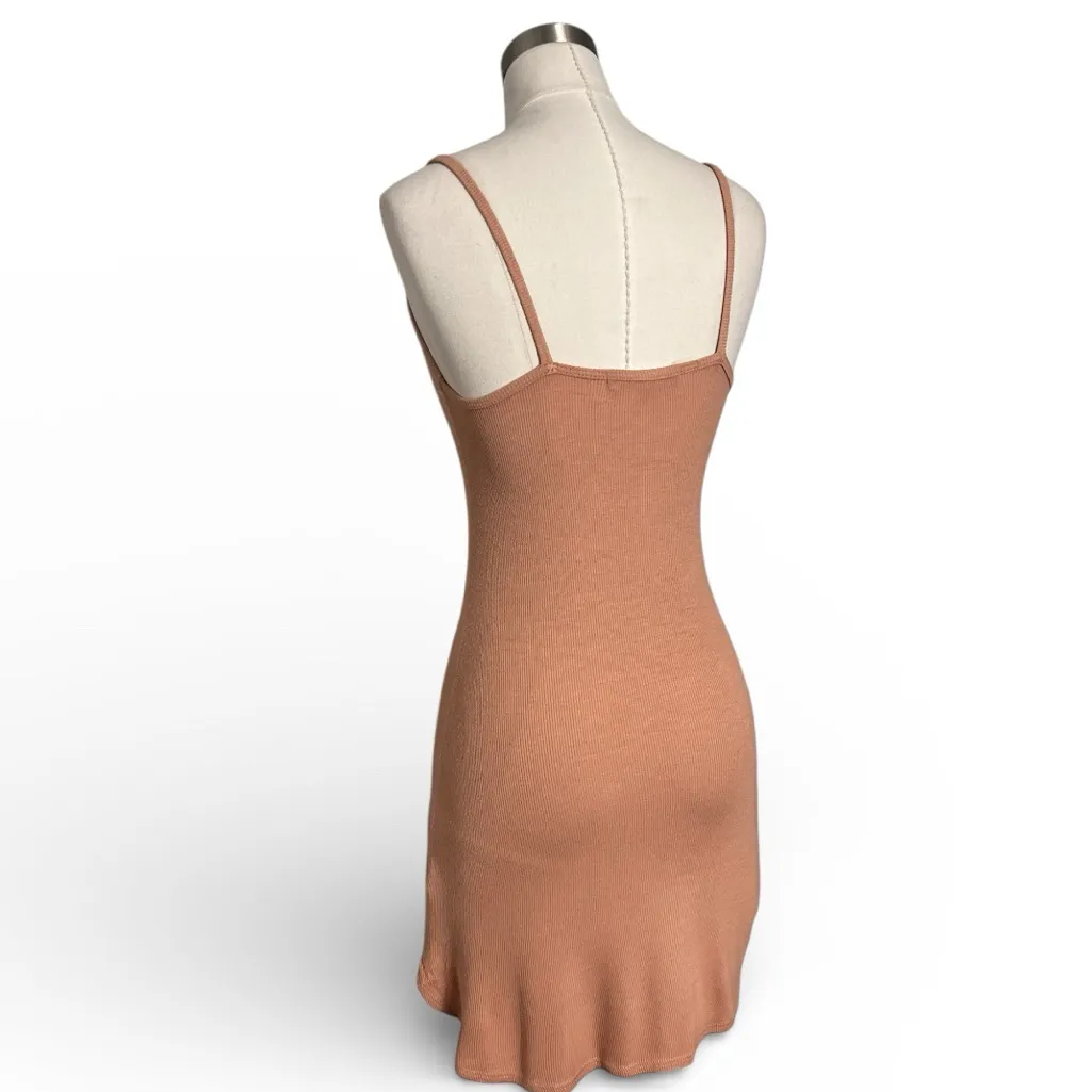 JOAH BROWN Ribbed Slip Mini Dress - Image 5