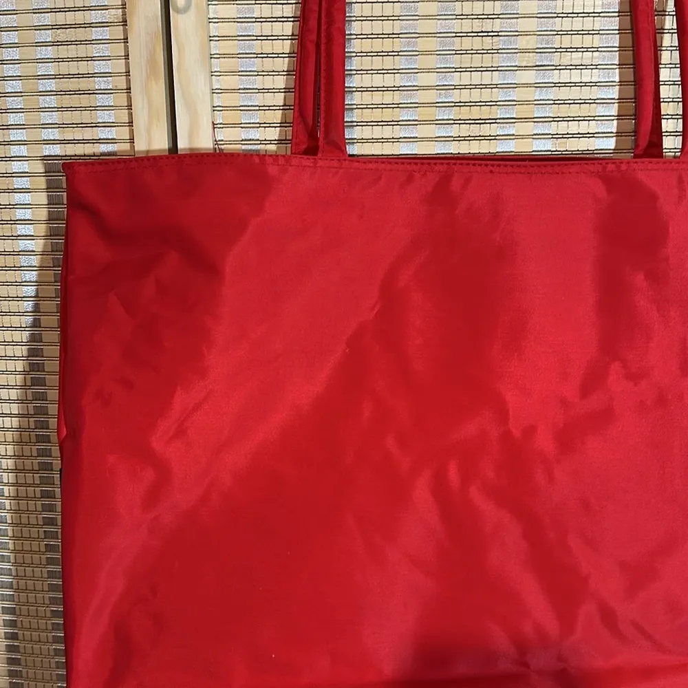 Le Club Oversized Tote Bag or Travel Carry On Bright Colorblock Primary Colors Red - Image 8