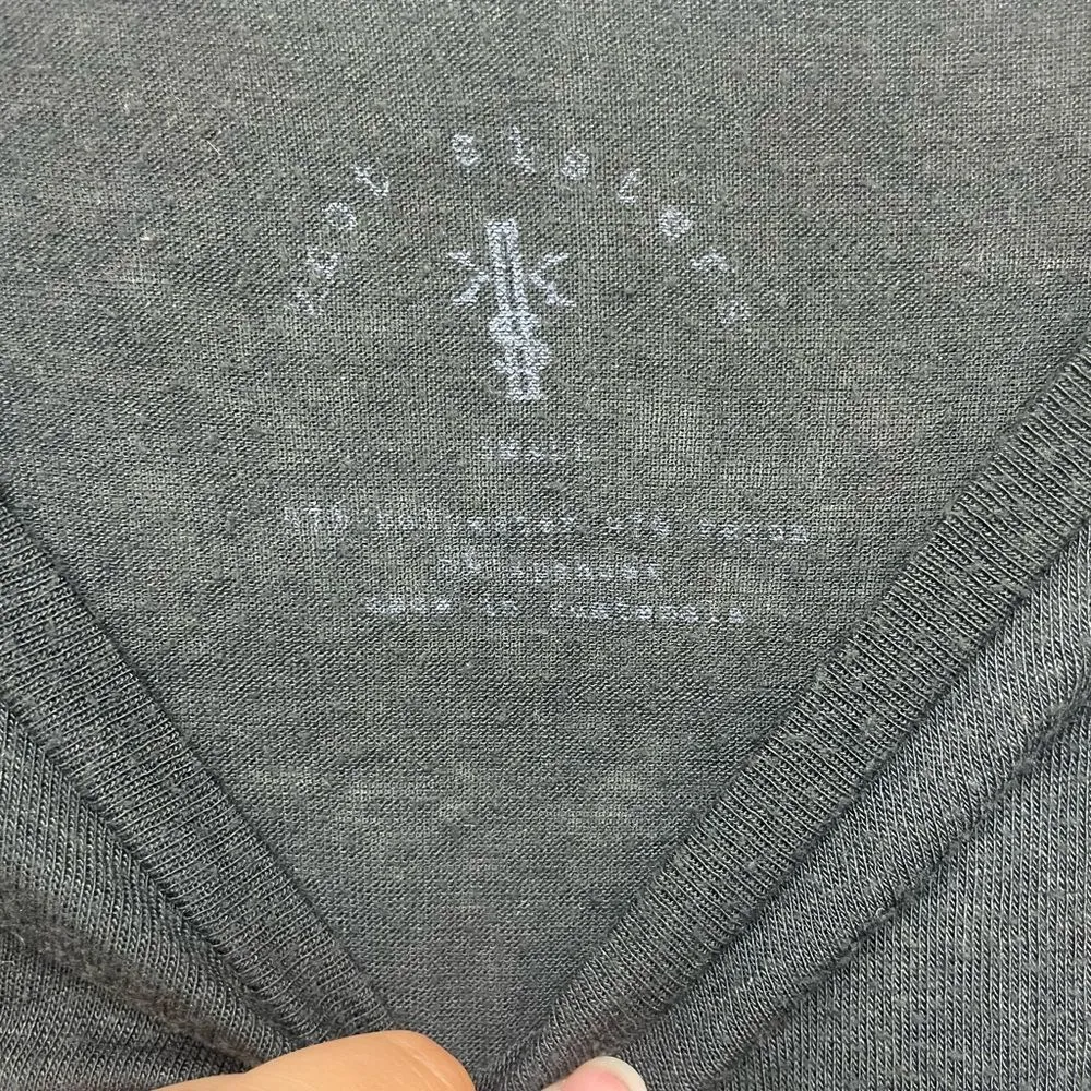 Urban Outfitters Knot Sisters Creatures of the Night Black Side Slit Sheer Tee S - Image 3