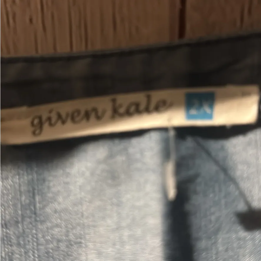 2XLarge Chic Soft Jean Midi Dress Green Size 2X - Image 6