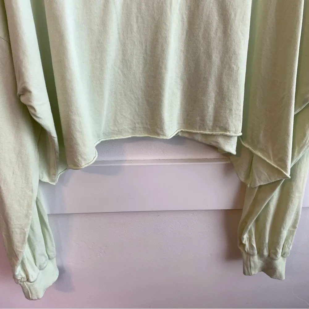 ASOS Light Green Cropped Long Sleeve Shirt - Image 5