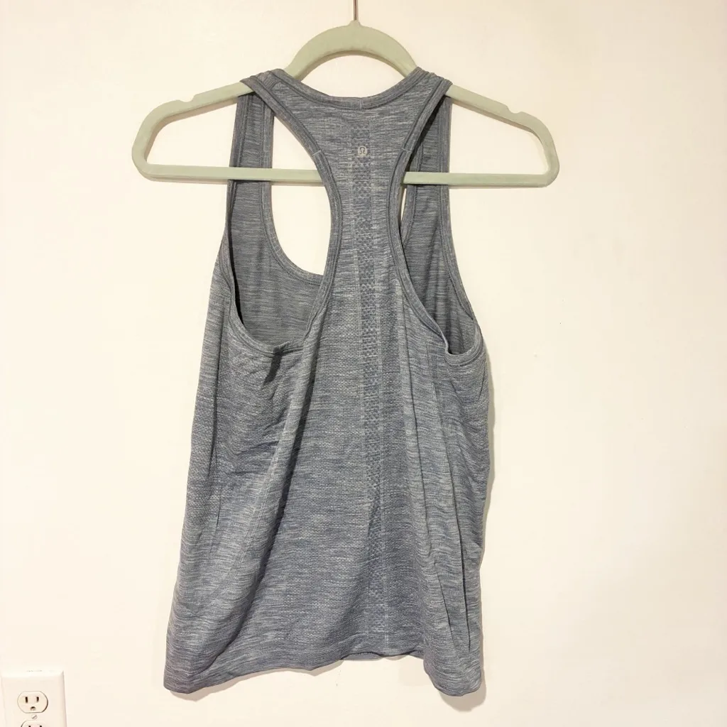 Lululemon Size 10 Light Blue Swiftly Tech Racerback Tank Top Athletic - Image 4
