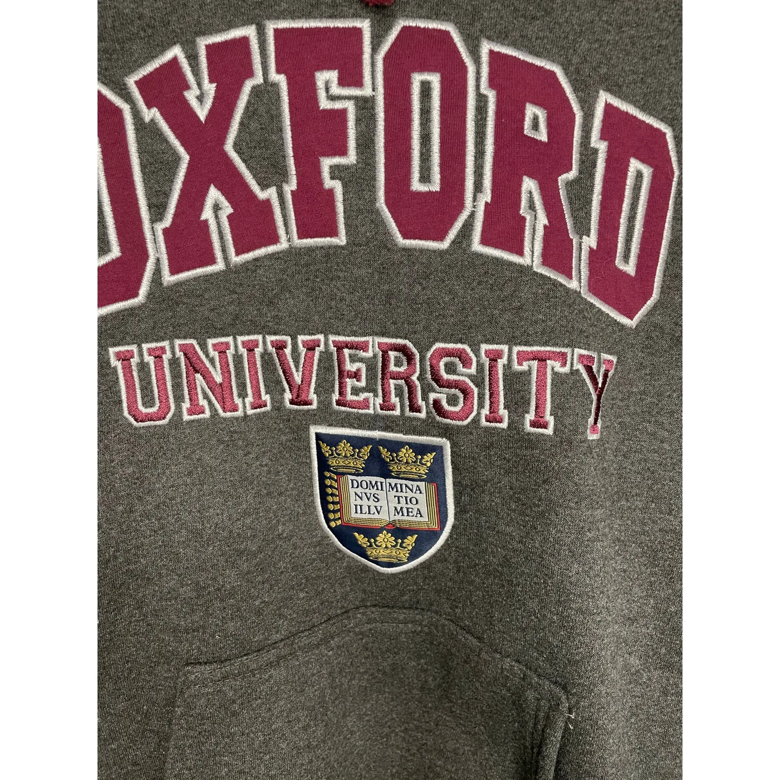 Oxford University hoodie, Size Medium‎ Gray - Image 2
