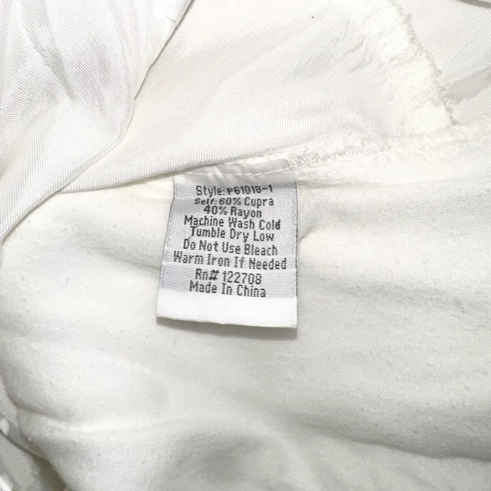 Johnny Was  Ramble White Cupro Blend Jogger Pull-on Cargo Pants LARGE - Image 6