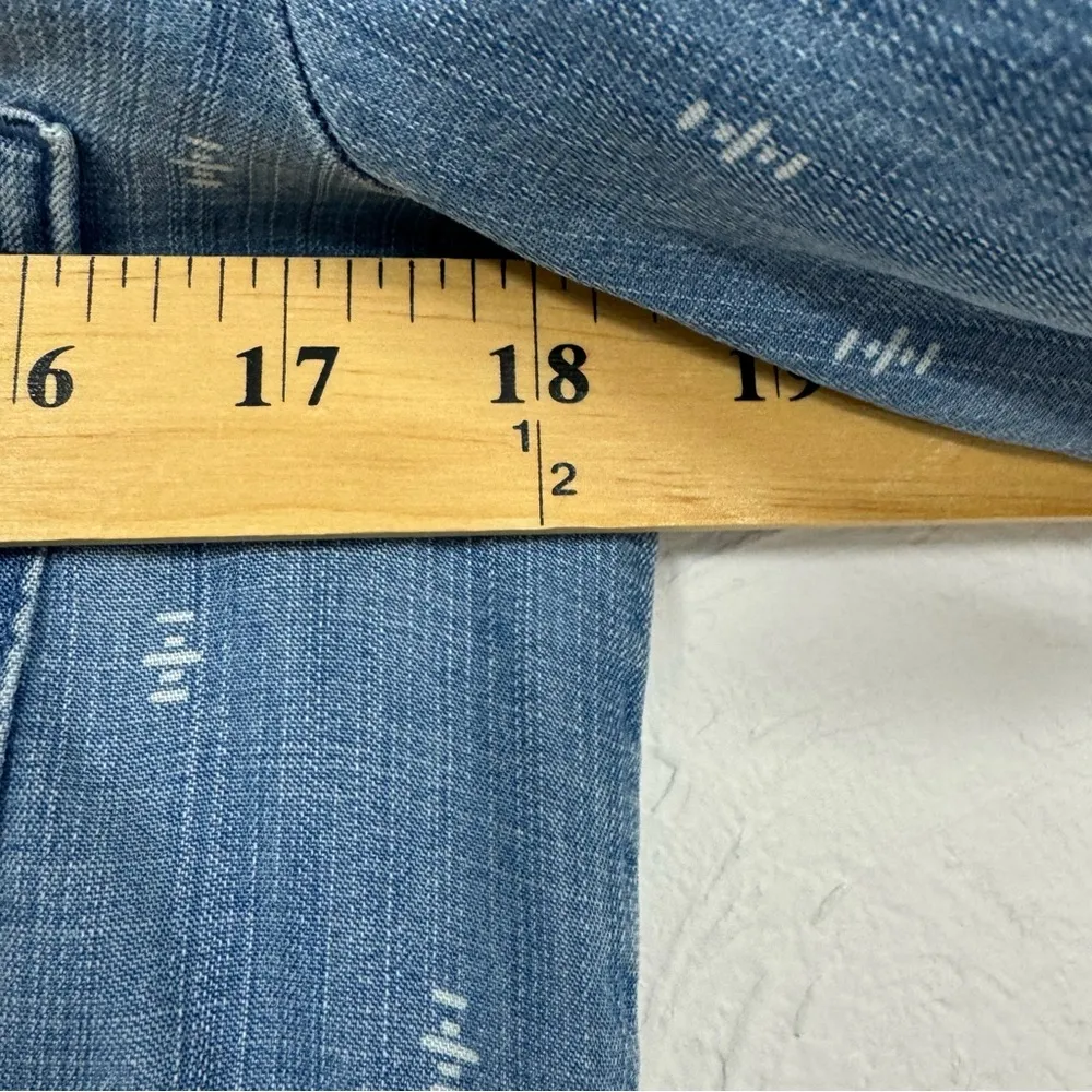 Cloth & Stone Blue Chambray Shirt Dress Womens S Beachy Coastal Cowboy Anthro - Image 6