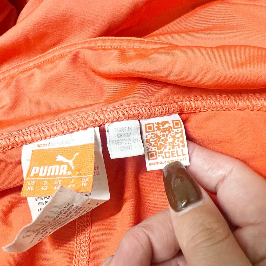 Puma salmon pull on dry cool women’s golf tennis athletic skort - Image 13