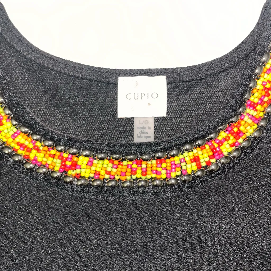 💜 Cupio Beaded Neck Tank Top Blouse - Image 4