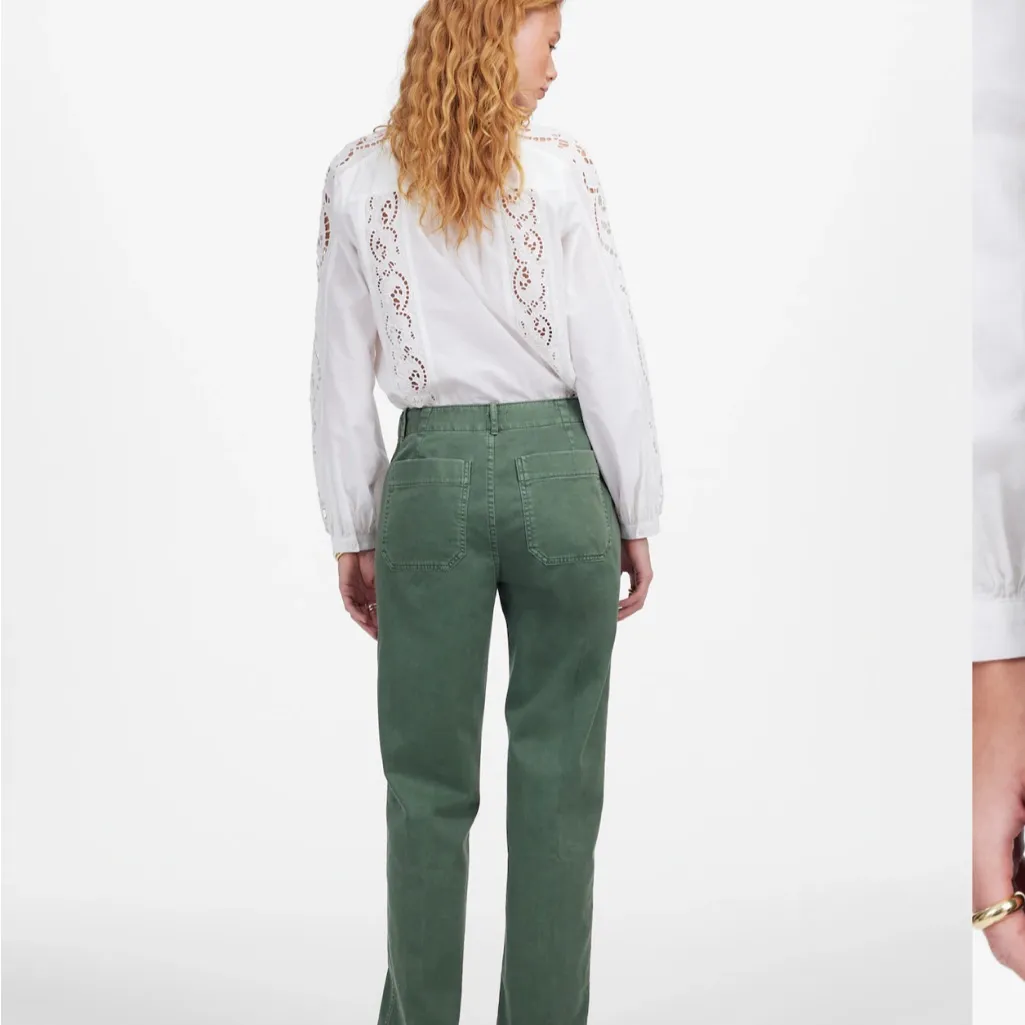 Madewell Taper-Leg Utility Pant in Garment-Dyed Green Twill Size 4 Gorpcore - Image 3