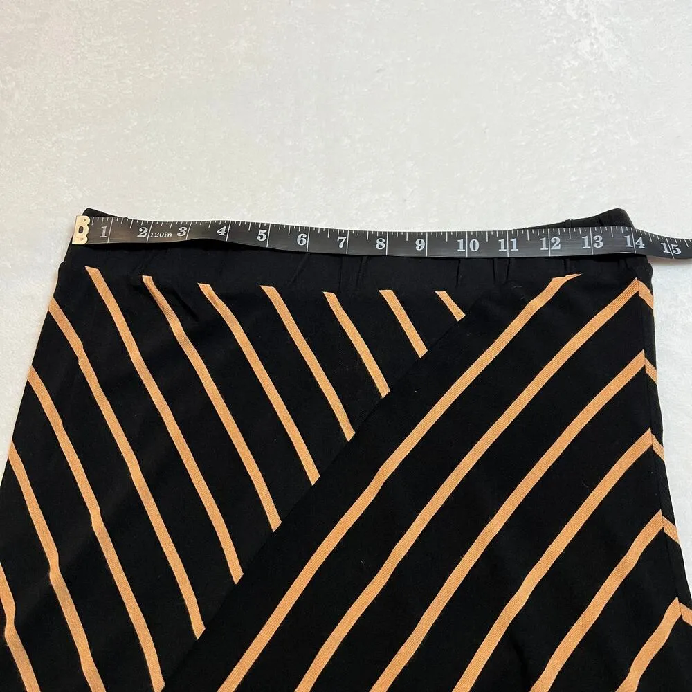 Romeo & Juliet Couture Asymmetrical Stripe Maxi Skirt Size Small NEW Jersey Knit - Image 8