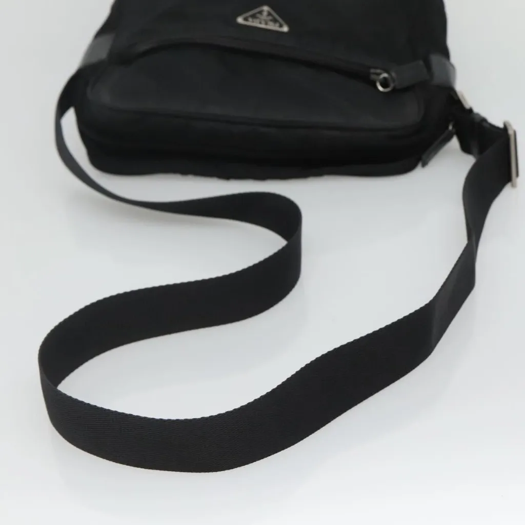  Shoulder Bag Nylon Black Authentic - Image 11