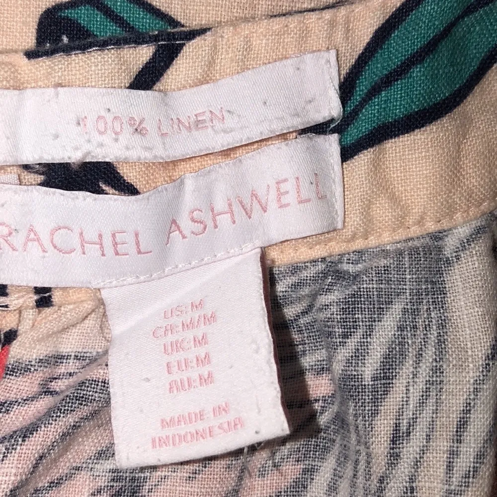 RACHEL Ashwell medium linen floral shift dress - Image 5