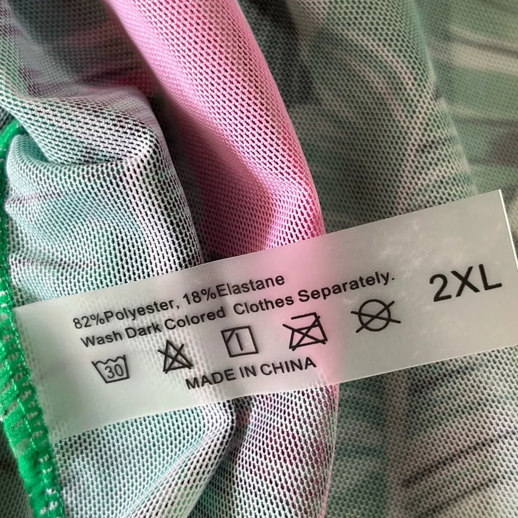 SHEIN CURVE 2XL/3XL HOT PINK STRAPLESS TOP WITH SHEER COVER‎ UP NWOT - Image 4