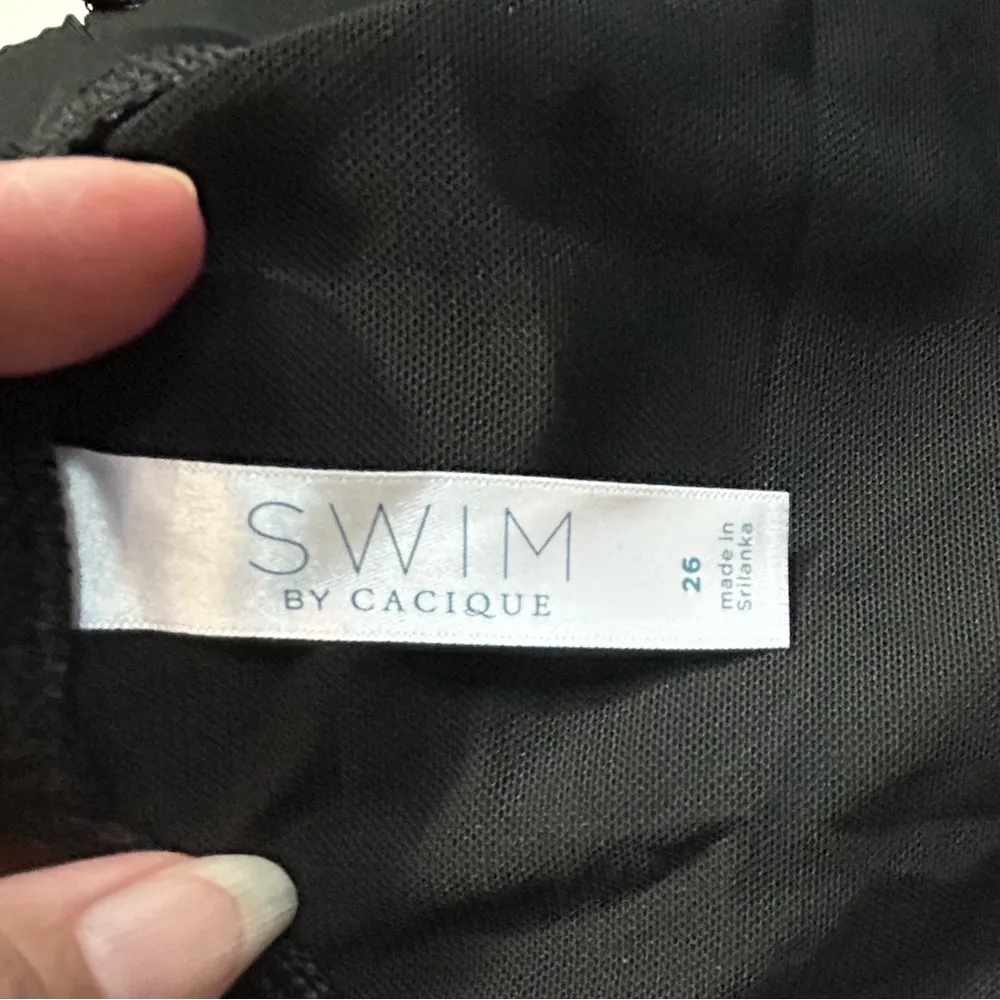 Cacique Swim by  Mesh Blouson Swim Tankini with No-Wire Bra - 26 - Image 6