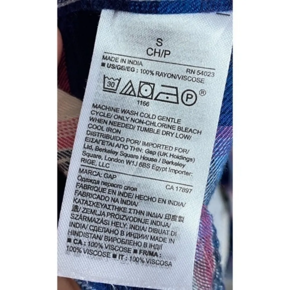 Gap Pendleton • Blue Pink Plaid Flannel Shirt - Image 6