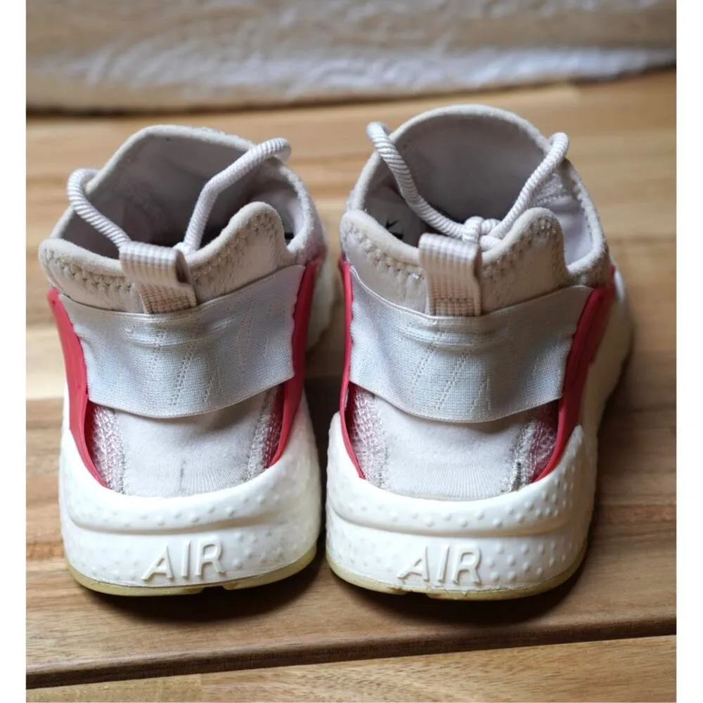 Nike Air Huarache Run Ultra Women Running Urban Sneakers Tan Pink Size 7 - Image 5