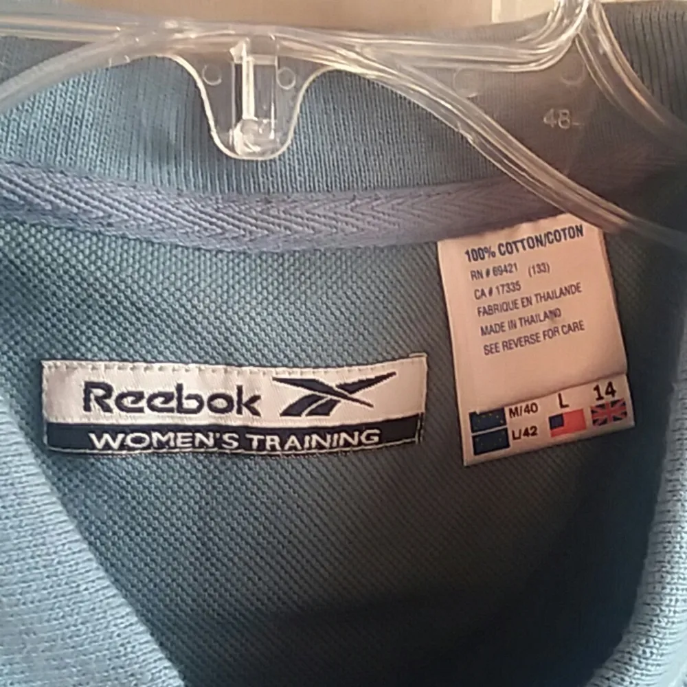 NWT Reebok Tank Dusty Blue and White - Image 3