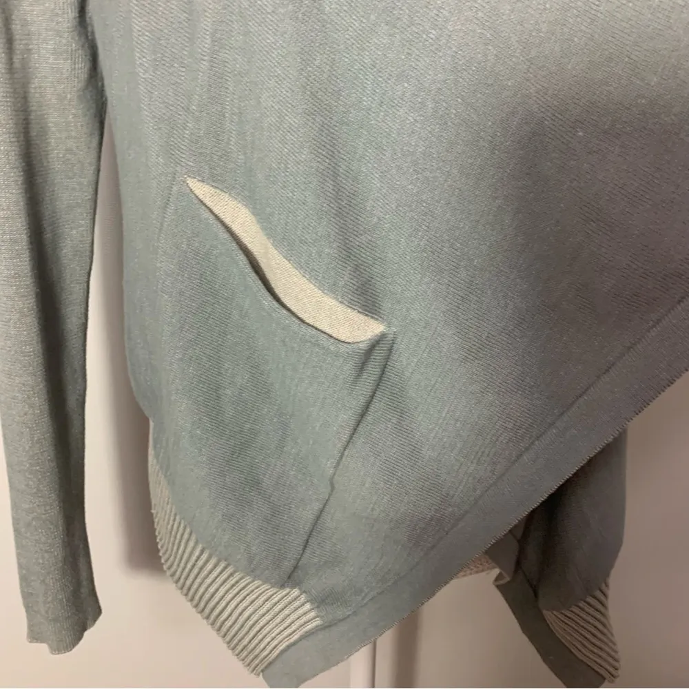 Sage Green Open Front Pocket Cardigan Style 5132 Size XS - Image 5