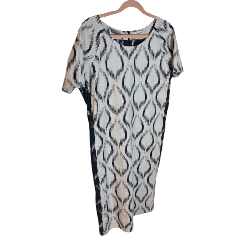 Humanoid Geometric Abstract Patterned Dress Black Size M - Image 3