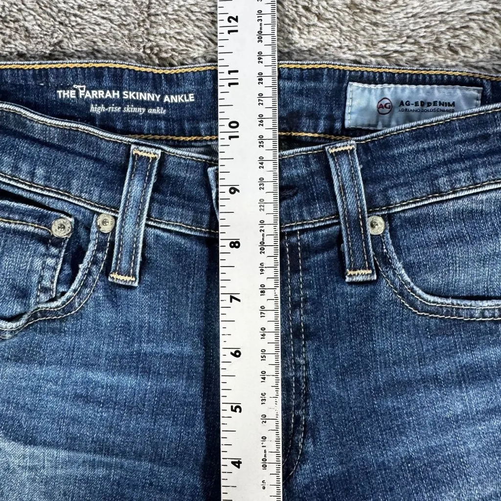 AG Denim Jeans Farrah Skinny Ankle High Rise Women's 26R - Image 7