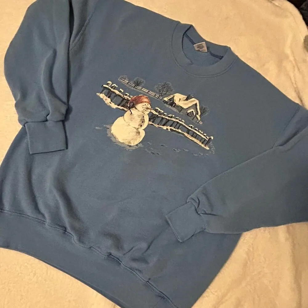 Soffe Women's Blue Sweatshirt - Image 4