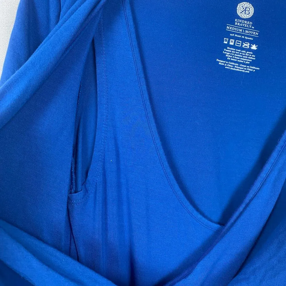 Kindred Bravely Royal Blue The Angelina Nursing Friendly Short Sleeve Dress Sz.M Size undefined - Image 4