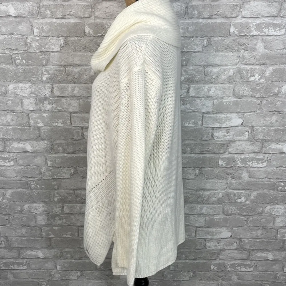 DKNY Ivory Cowlneck Sweater - Image 3