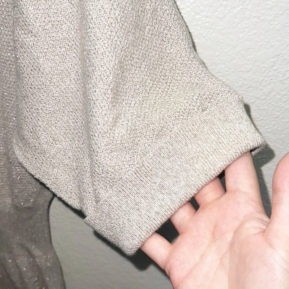 Express Short Sleeve Holiday Champagne Dress - Image 6