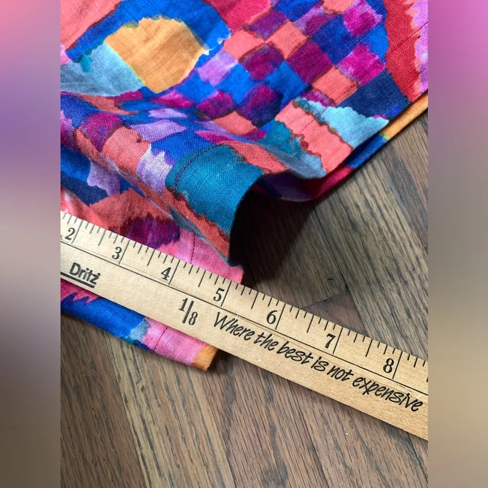 Johnny was summer day dream jade linen shorts XS - Image 10