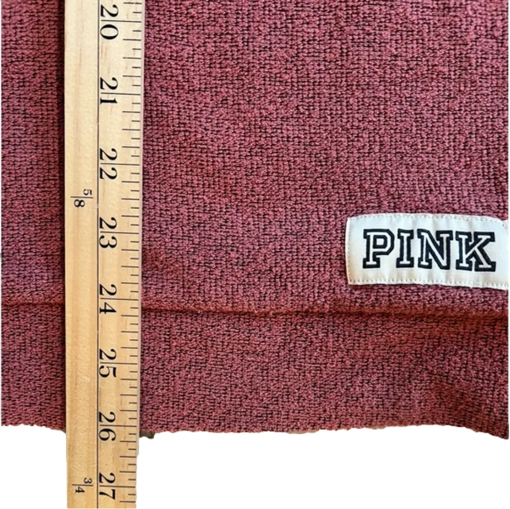 PINK dusty rose mock neck sweater/sweatshirt, size XS.  LOVE PINK - Image 7