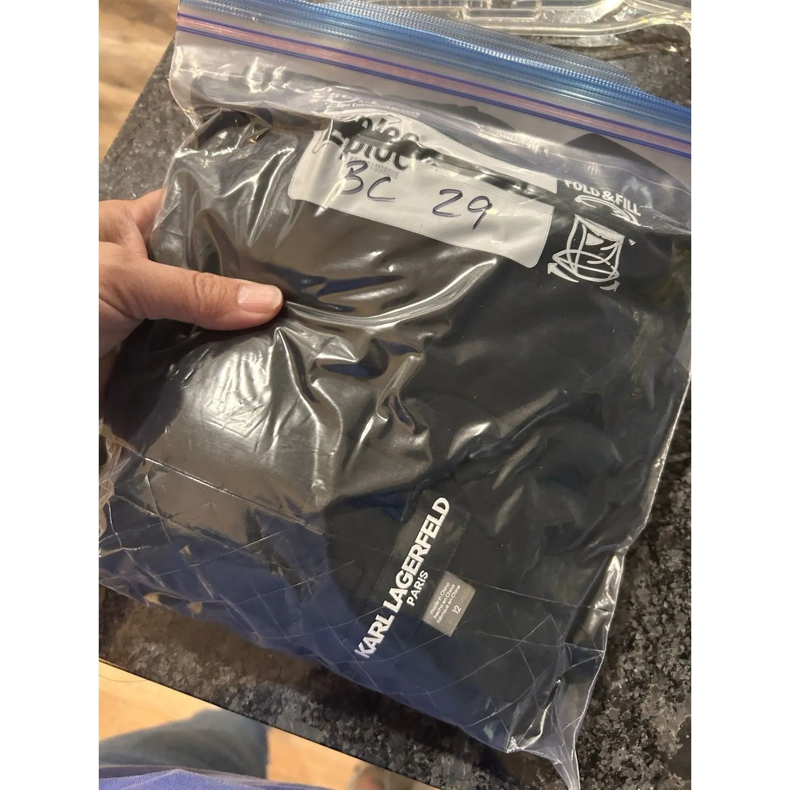 Karl Lagerfeld Impulse Black Sleeveless Rhinestone Button-Up Ruched Dress 4 B5 - Image 12