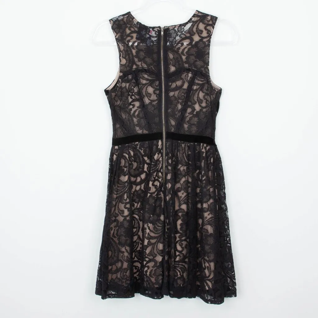 Fire Los Angeles Womens Sleeveless Lace Velvet Mini‎ Dress Size S Goth Witchy - Image 7