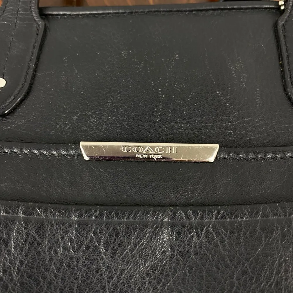 Coach Taylor Black Leather Bette Mini Tote Cross Body Handbag F32944 - Image 12