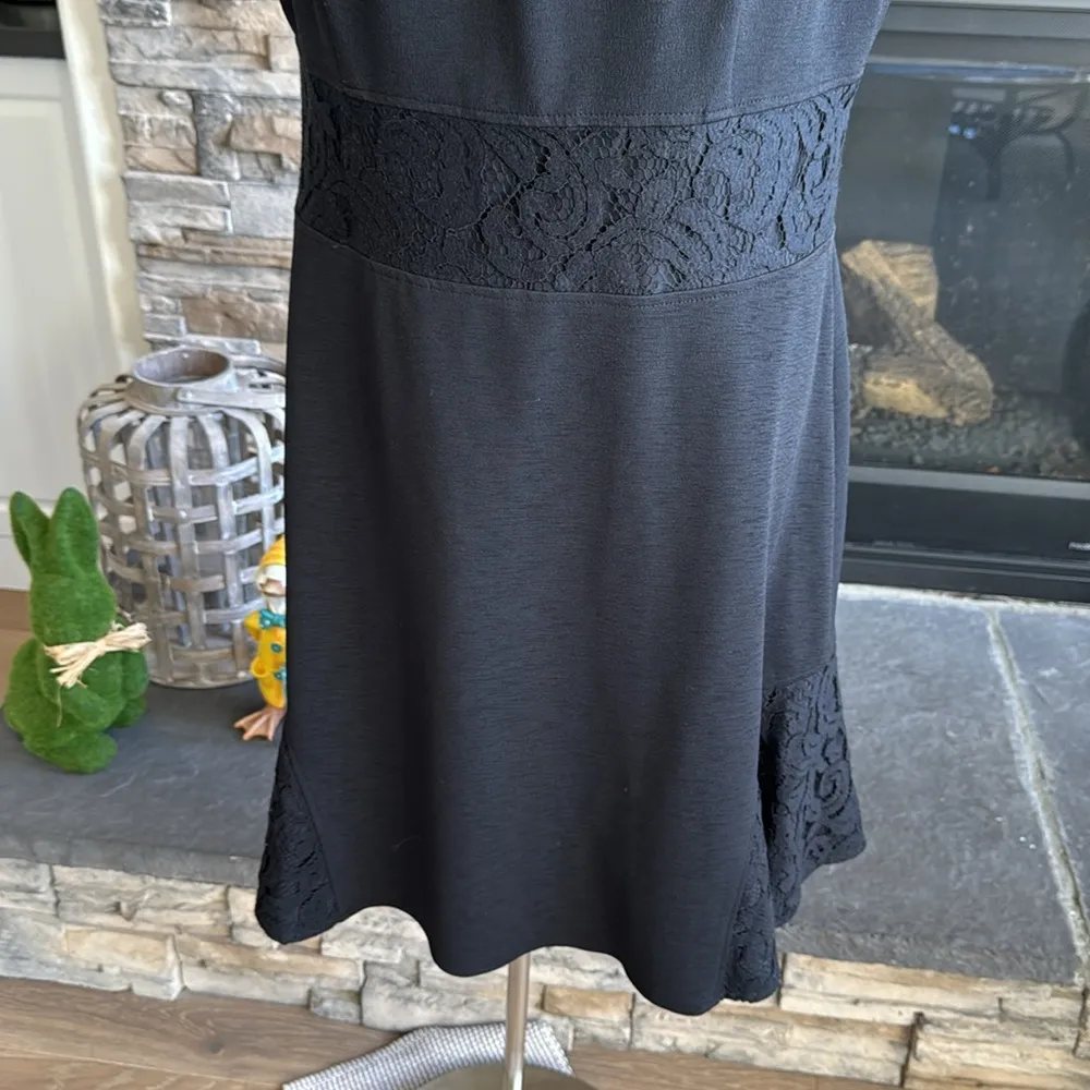 Nanette Lepore keyhole neck lace midi dress - Image 3