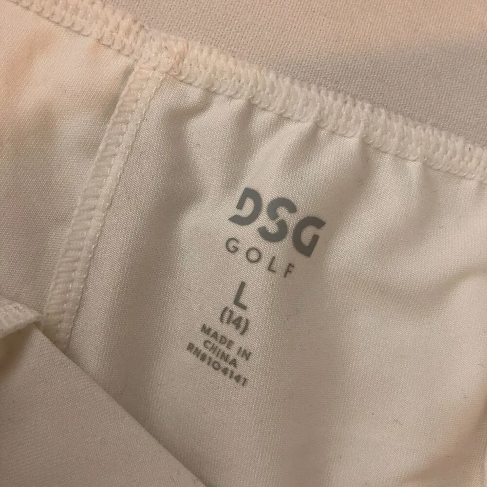 DSG Golf Girls White Active Skort White L (14) Size L - Image 4