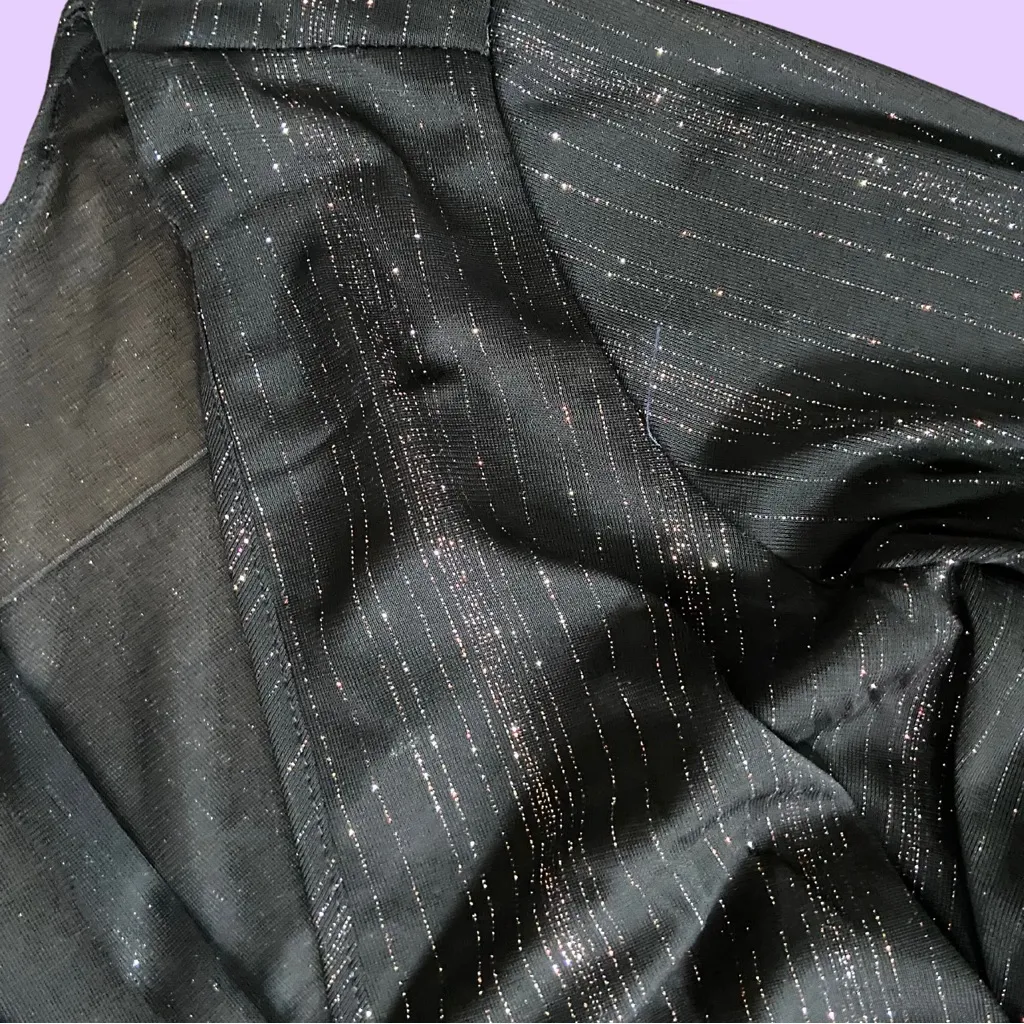 Vintage y2k Alexa B Nites Black Maxi Floor Length Gown Dress 🔥 Size 8 - Image 4