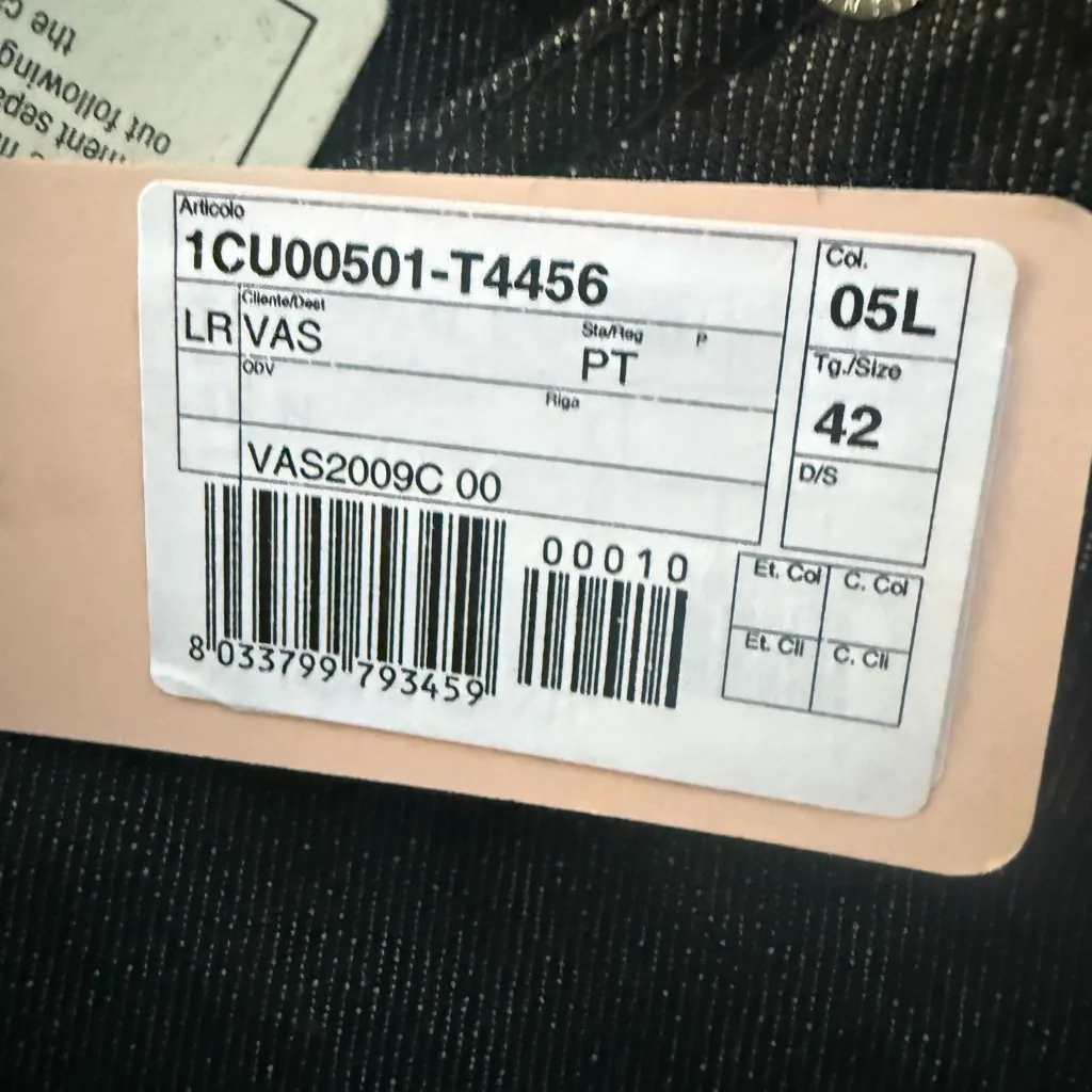 NEW RED VALENTINO WOMENS 42 Black Denim Overalls Made Italy Wide Leg - Image 5