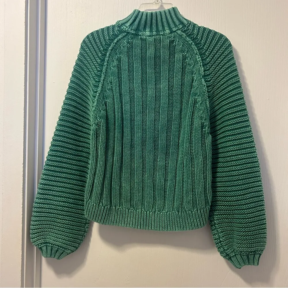 Green Botany Sweetheart Sweater, Size Small - Image 8
