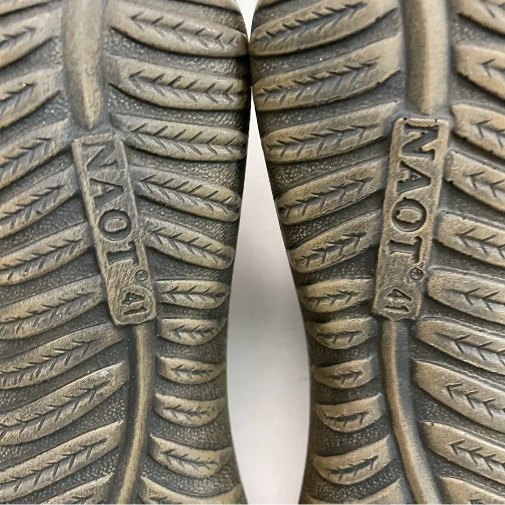 Naot Bootie Boot Sock Koretake Knit Vegan Comfort Stone Brown Melange Burgundy Red Size 10 - Image 16